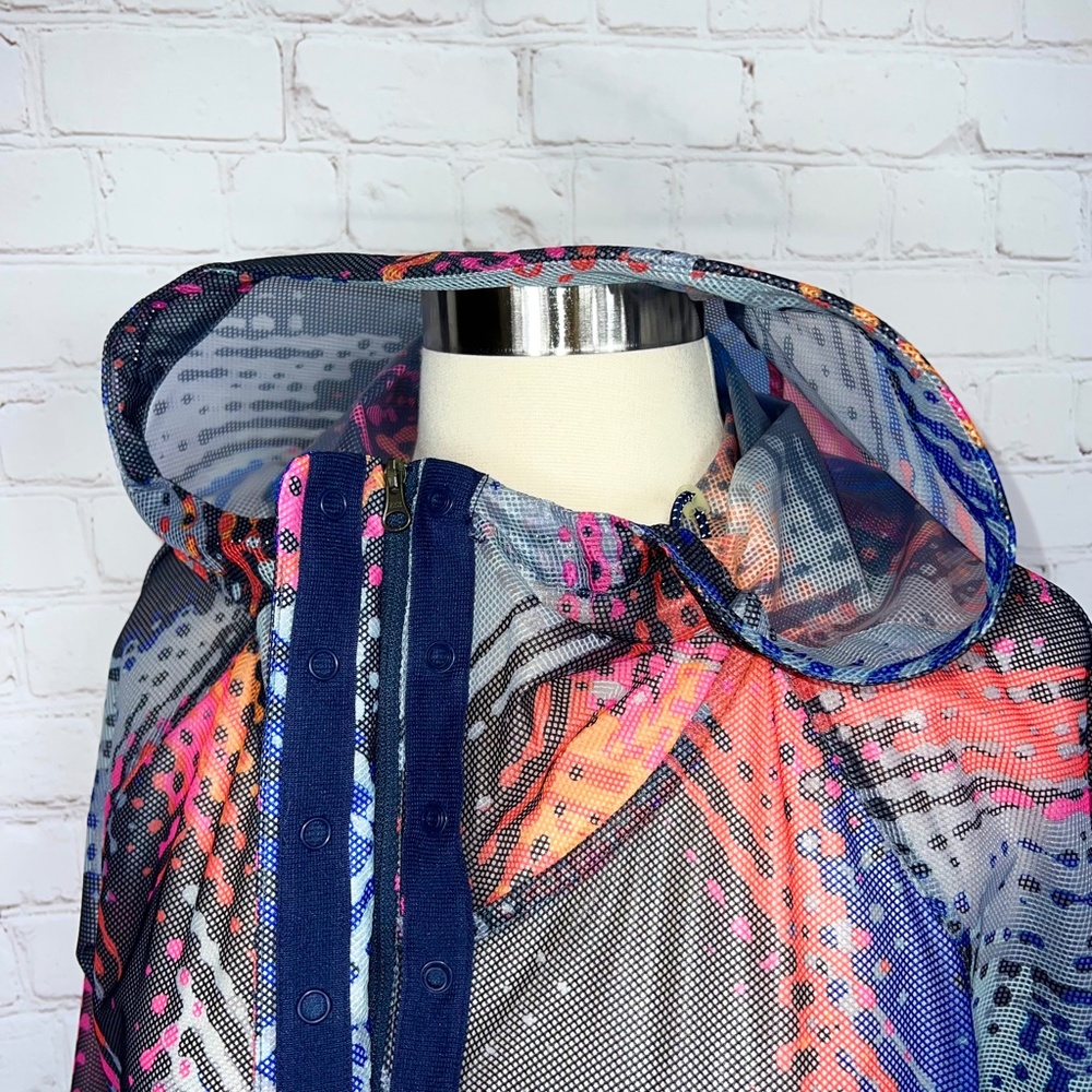 🚫SOLD! •🏃‍♀️NWOT |•ATHLETA•| Lava Hype Run Multicolor Jacket 🏃‍♀️ - Picture 9 of 16